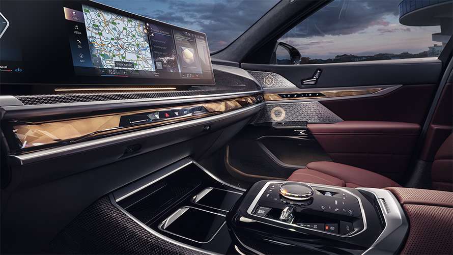 BMW 7er Navigation und Innenansicht