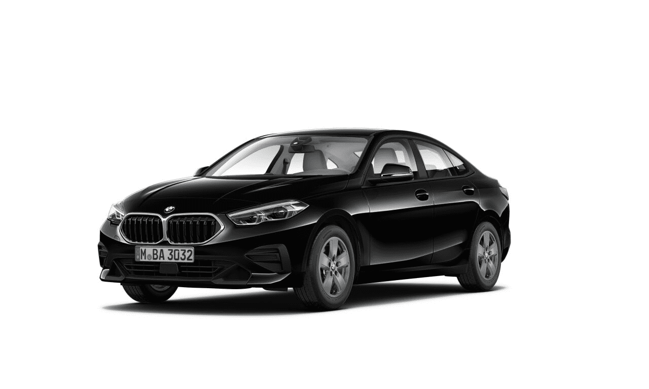 BMW 2er Gran Coupé von vorne in Schwarz