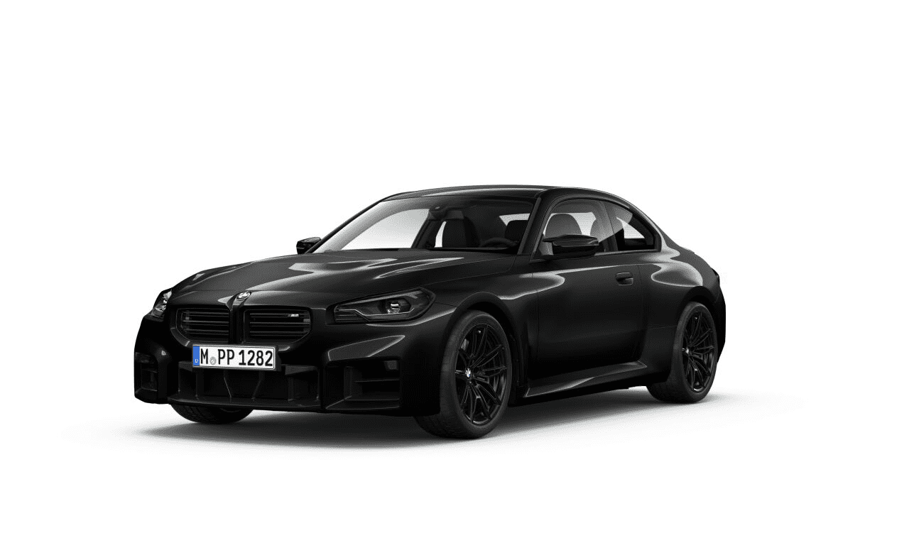 BMW M2 Coupe von vorne in schwarz