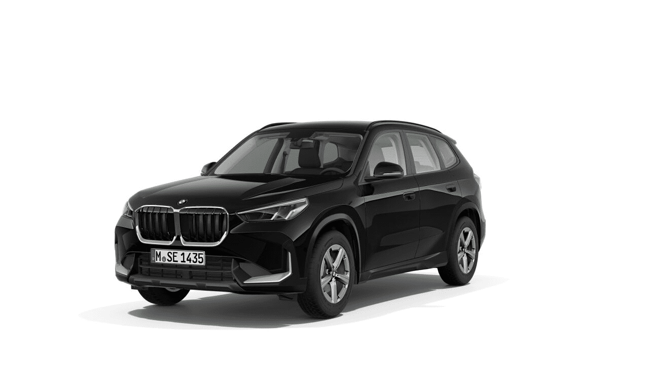 BMW X1 schwarz von vorne