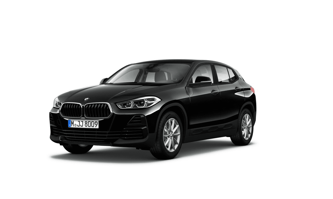 BMW X2 schwarz von vorne